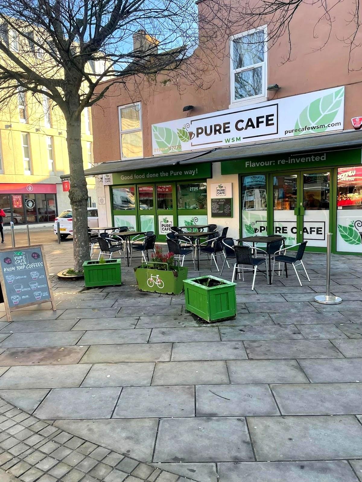 Outdoor seating at Pure Cafe WSM